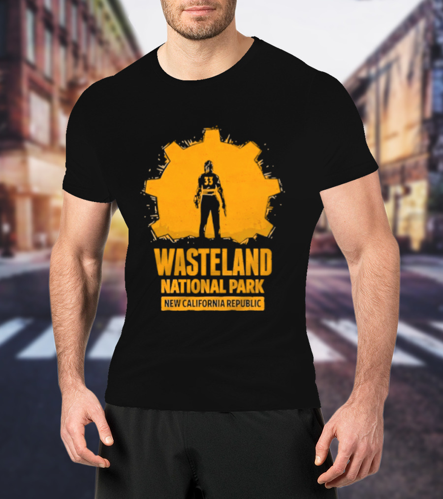 Player 33 Wasteland National Park New California Republic T-Shirt