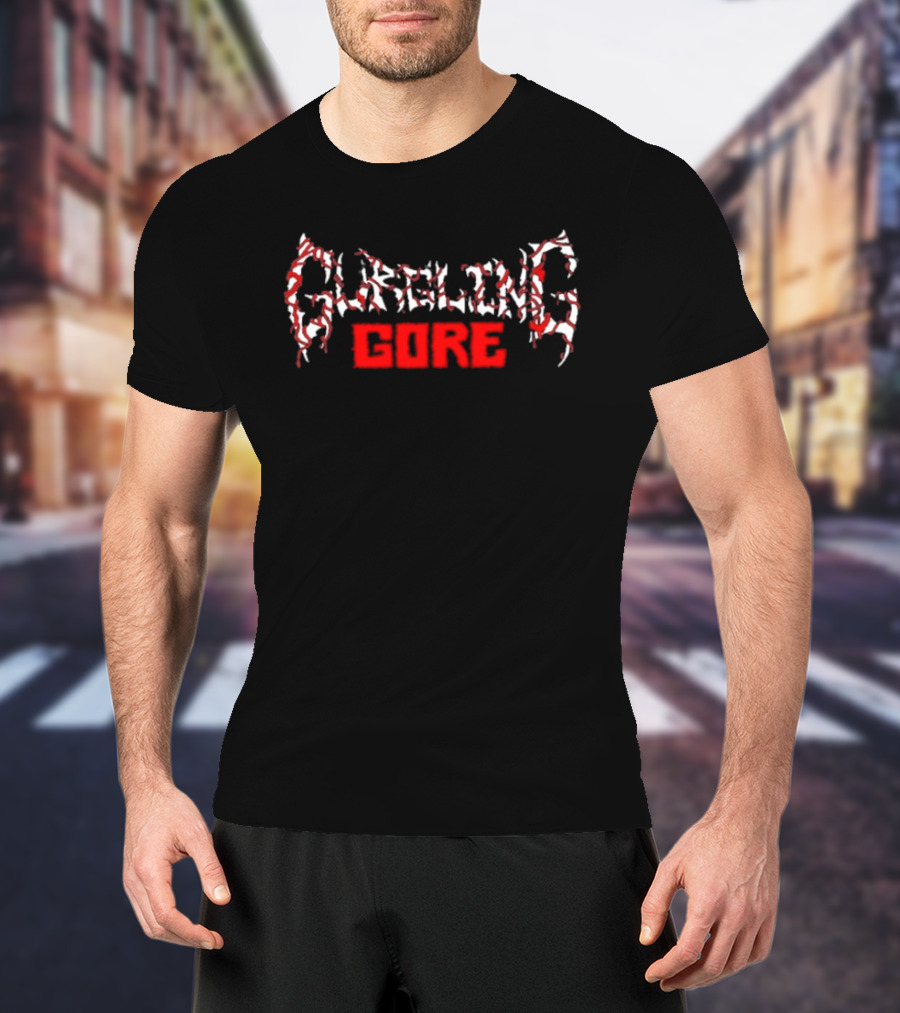 Gurgling Gore Death Metal Fan Favorite Distorted Lettering T-Shirt