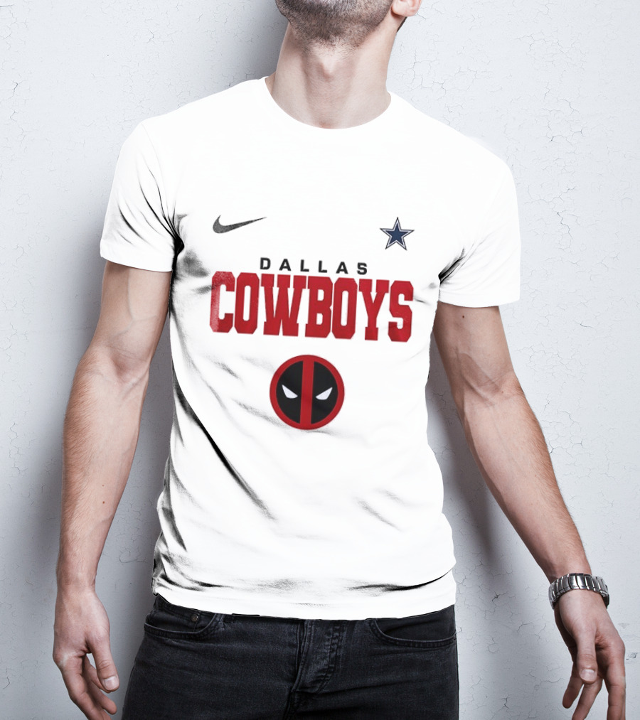 Dallas Cowboys Deadpool Collaboration Nike Star T-Shirt