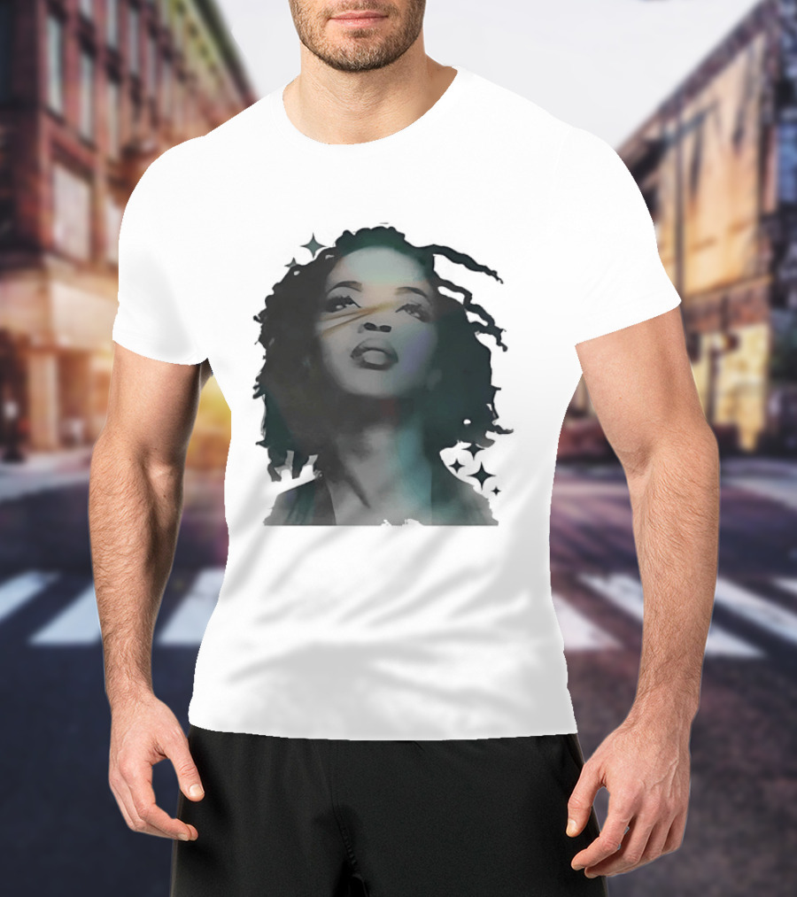 Lauryn Hill Watercolor Style Dreadlocks T-Shirt