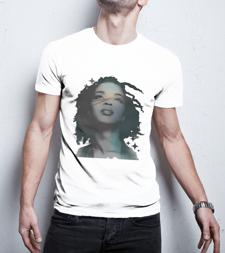 Lauryn Hill Watercolor Style Dreadlocks T-Shirt