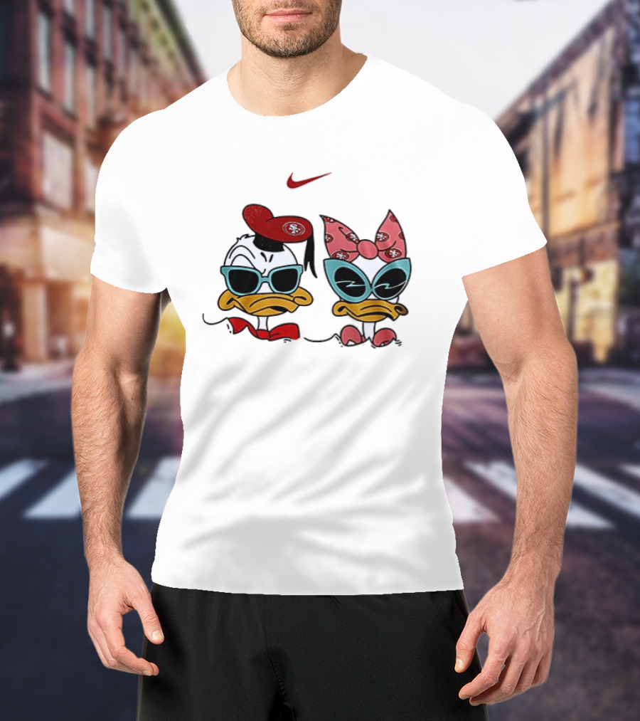 Nike San Francisco 49ers Donald Daisy Duck Collaboration T-Shirt