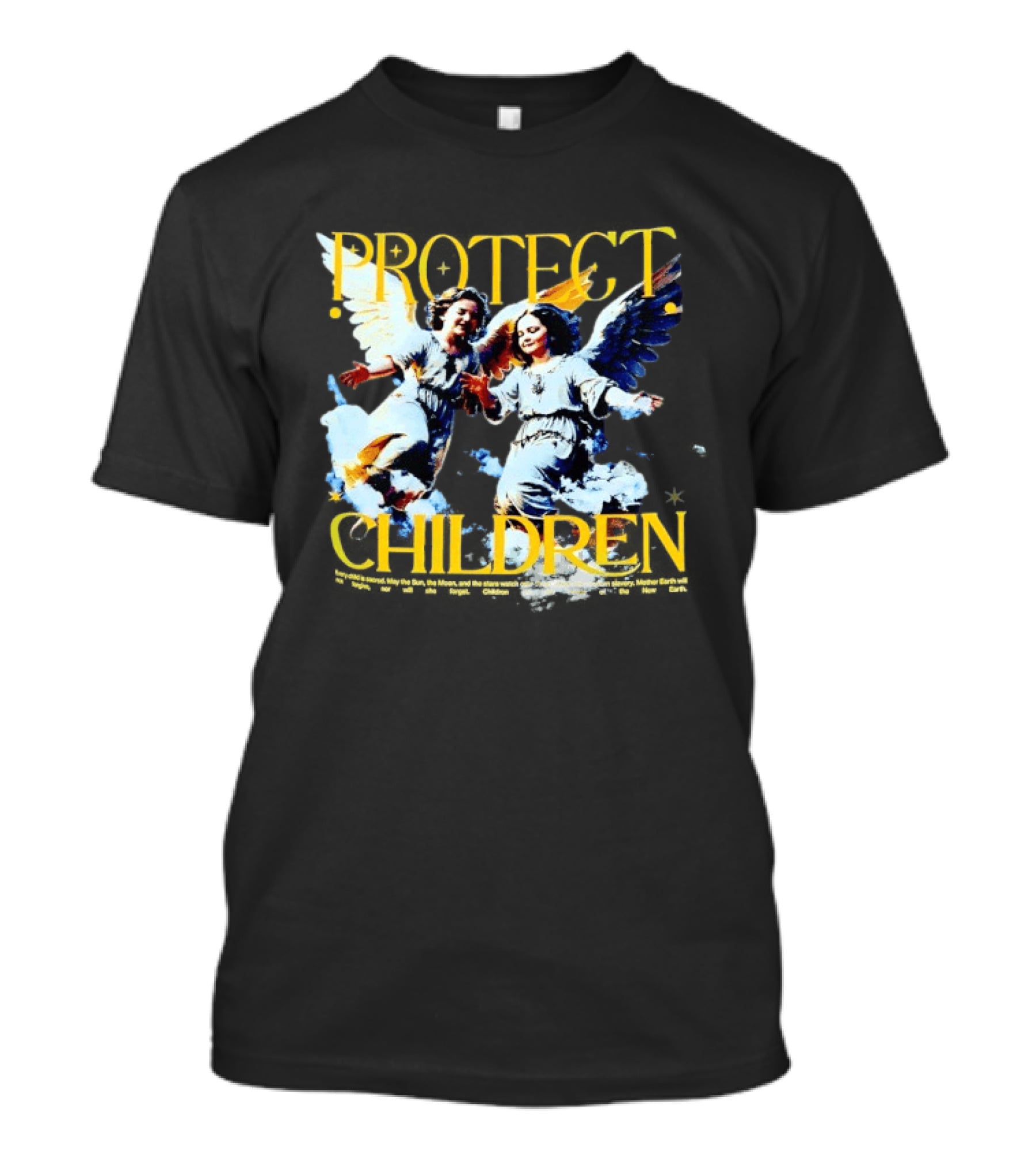 Protect Children Angel Guardians Heavenly Wings T-Shirt