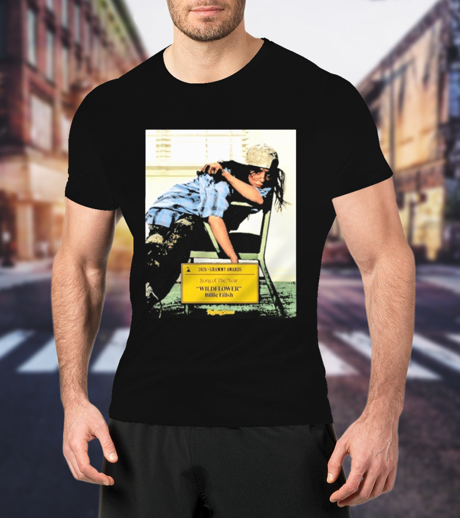 2026 Grammy Awards Song Of The Year Wildflower Billie Eilish Rolling Stone T-Shirt