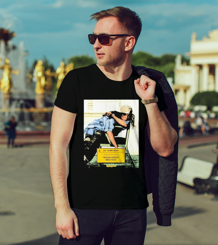 2026 Grammy Awards Song Of The Year Wildflower Billie Eilish Rolling Stone T-Shirt