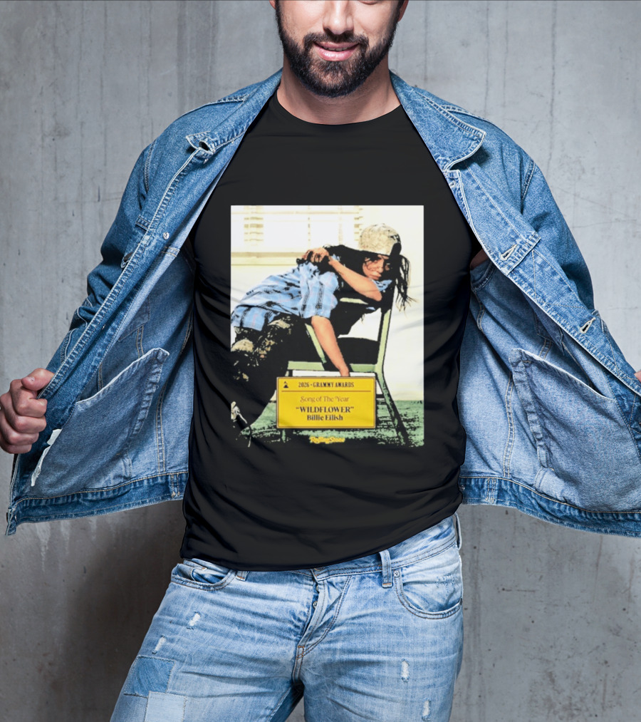 2026 Grammy Awards Song Of The Year Wildflower Billie Eilish Rolling Stone T-Shirt