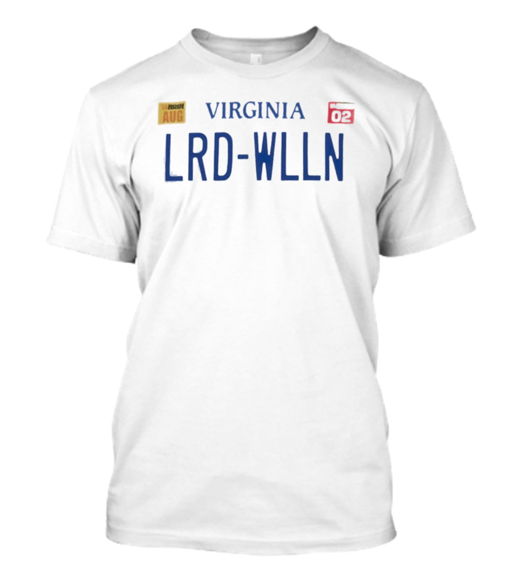 Clipse Lord Willin' Star Trak Virginia LRD WLLN License Plate 02 AUG T-Shirt
