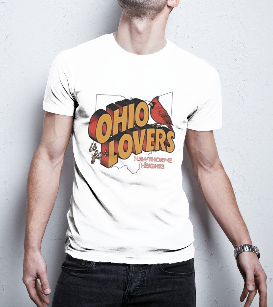 Ohio Is For Lovers Hawthorne Heights Cardinal T-Shirt