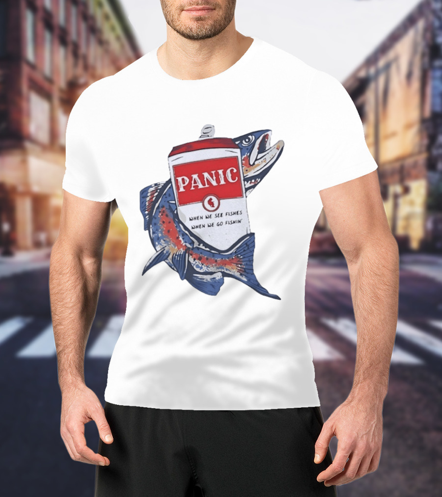 Widespread Panic When We See Fishes Go Fishin' WSMFP Fishing Lot T-Shirt