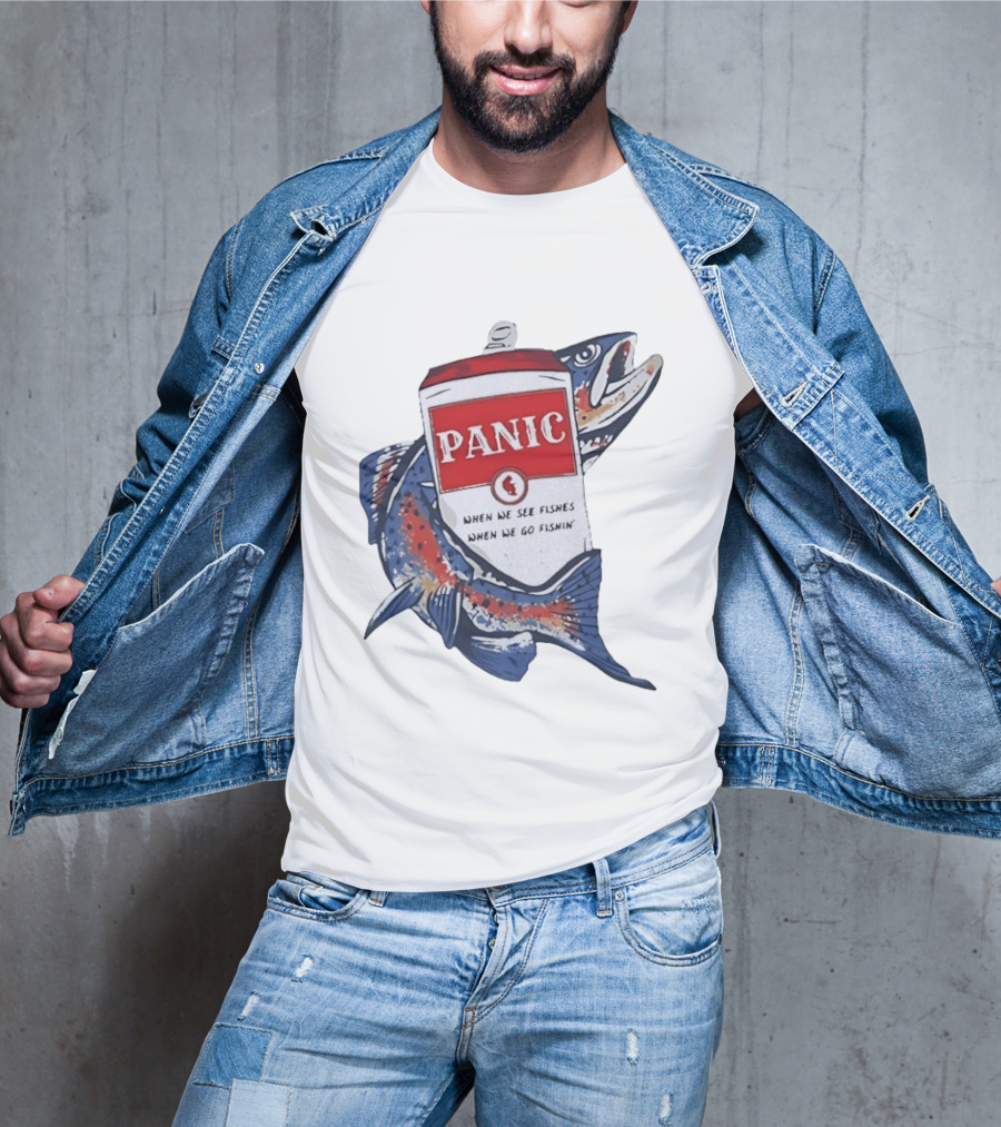 Widespread Panic When We See Fishes Go Fishin' WSMFP Fishing Lot T-Shirt