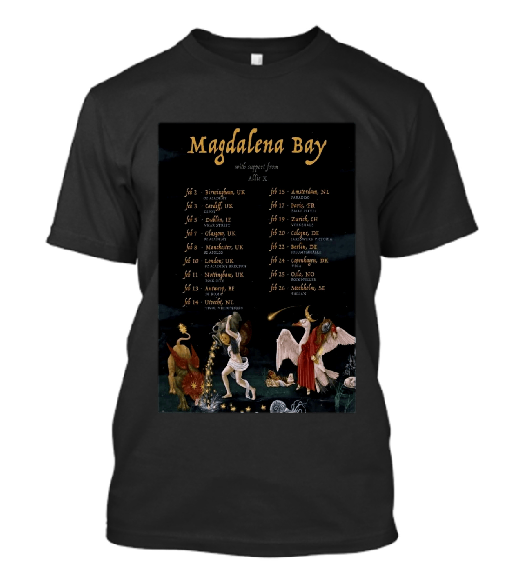 Magdalena Bay Europe Tour 2023 Dates Featuring Allie X T-Shirt