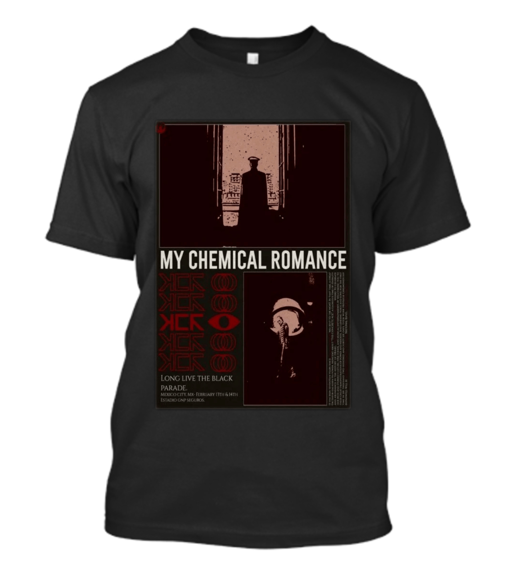 My Chemical Romance Long Live The Black Parade February 13th 14th 2026 Mexico City Estadio GNP Seguros T-Shirt