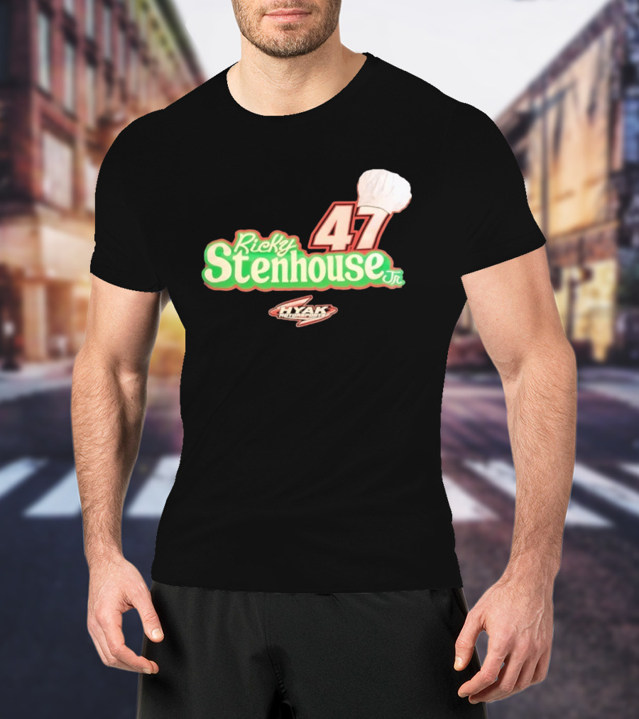 Ricky Stenhouse Jr 47 Hyak Motorsports Chef Hat T-Shirt