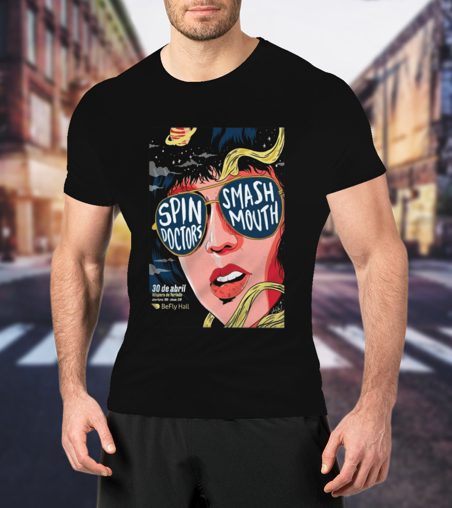 Spin Doctors Smash Mouth Concert 30 De Abril BeFly Hall 2026 Belo Horizonte Brazil T-Shirt