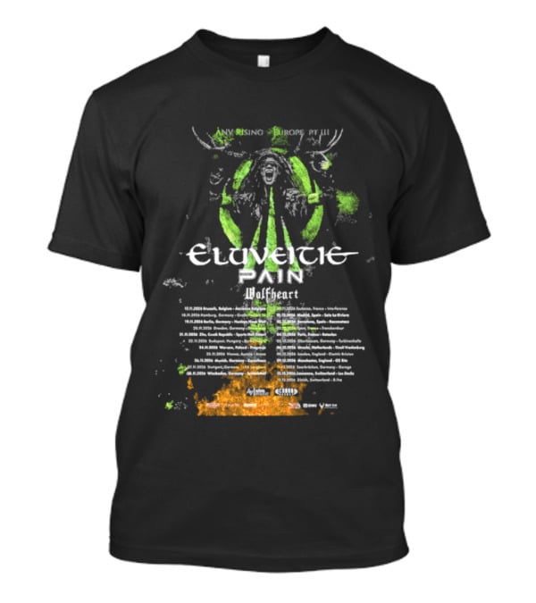 Eluveitie Pan European Tour 2026 Dates Part 3 Music Event T-Shirt