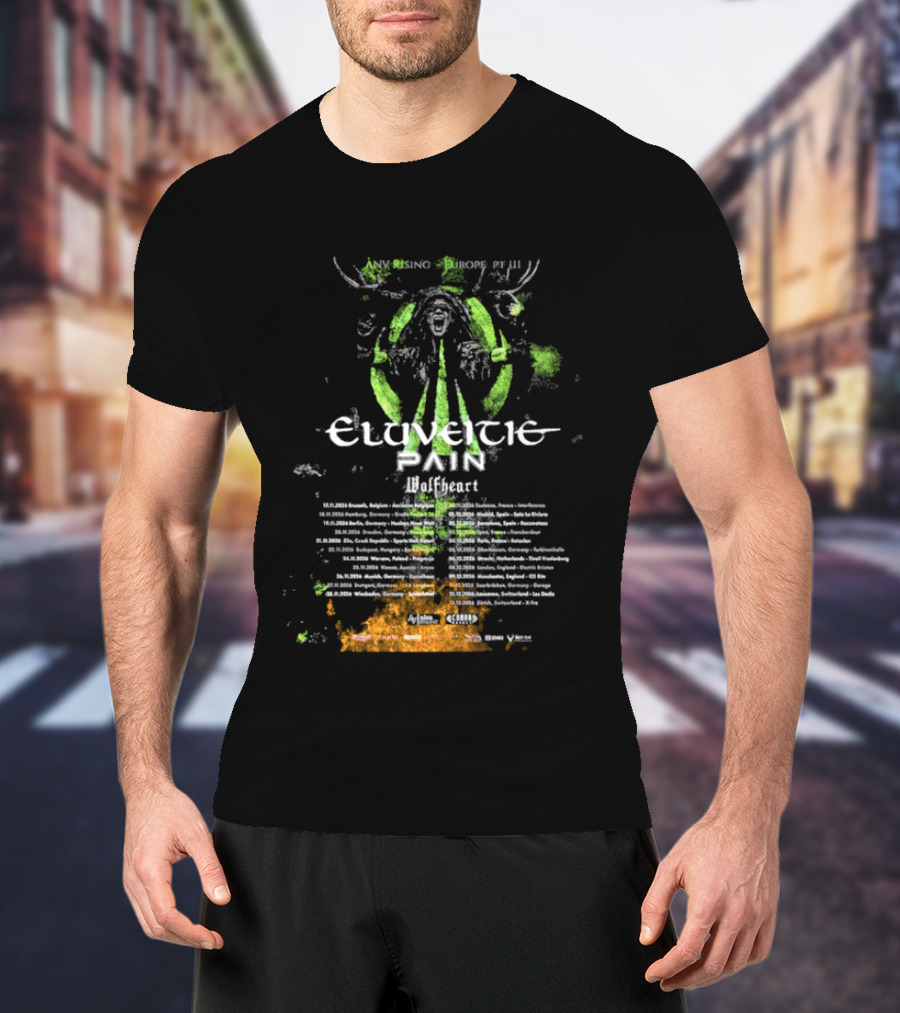 Eluveitie Pan European Tour 2026 Dates Part 3 Music Event T-Shirt
