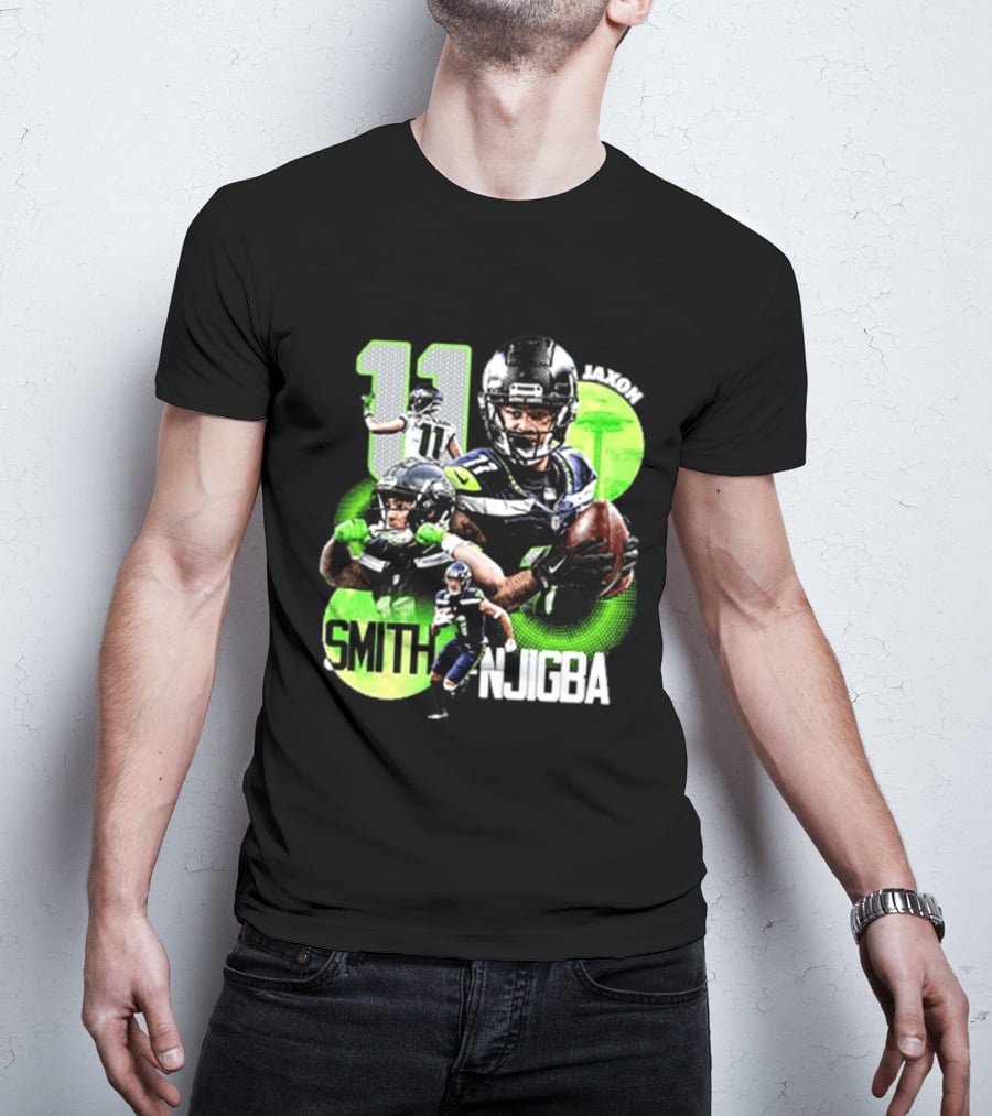 Jaxon Smith Njigba Seahawks Number 11 Football Player T-Shirt