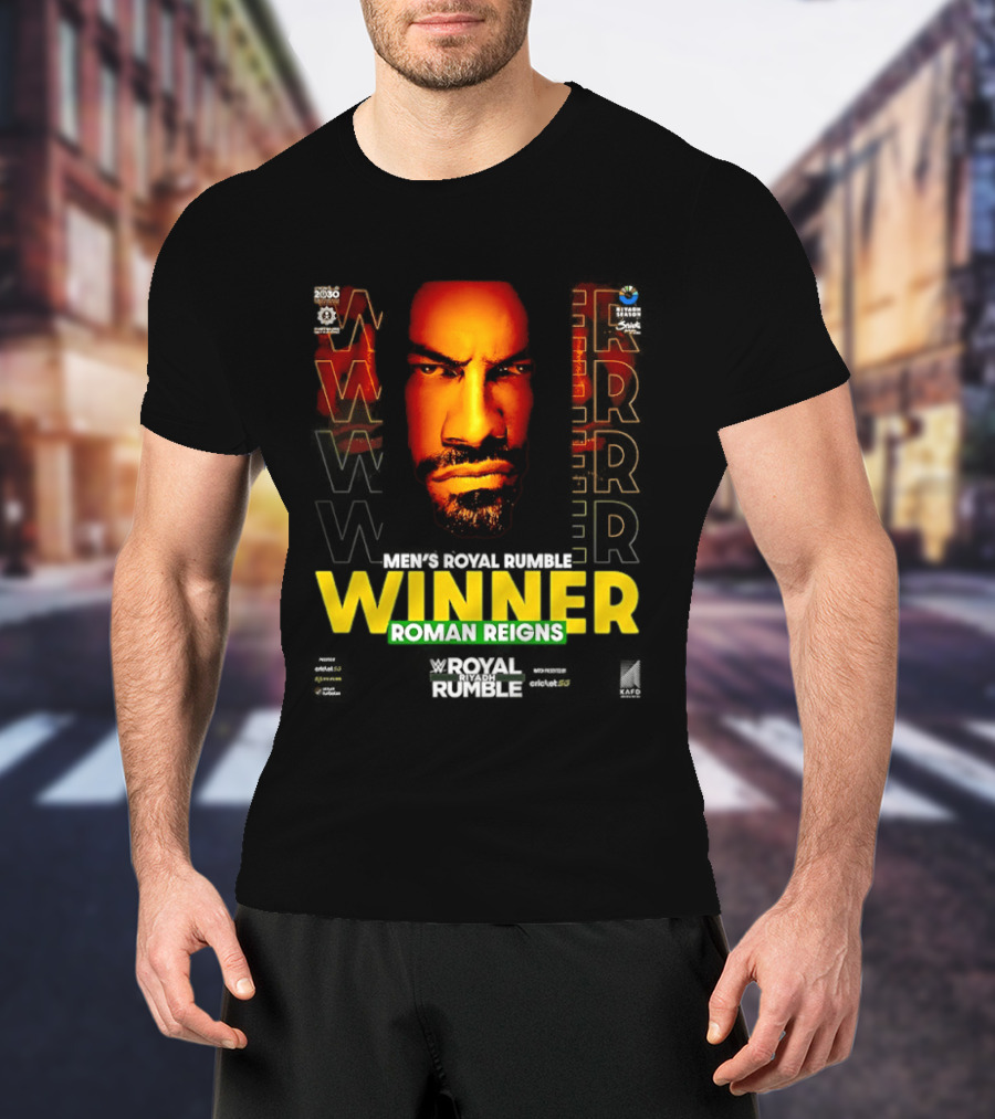 Roman Reigns WWE Winner Royal Rumble Riyadh 2026 T-Shirt