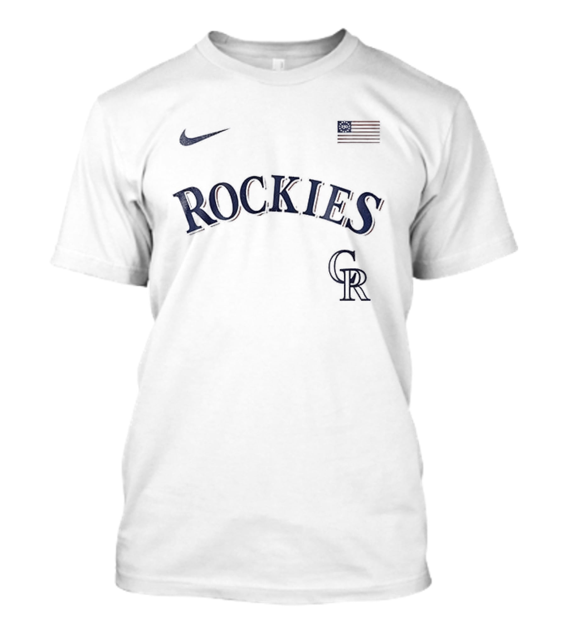 Nike Colorado Rockies 250th Anniversary USA Baseball Celebration T-Shirt