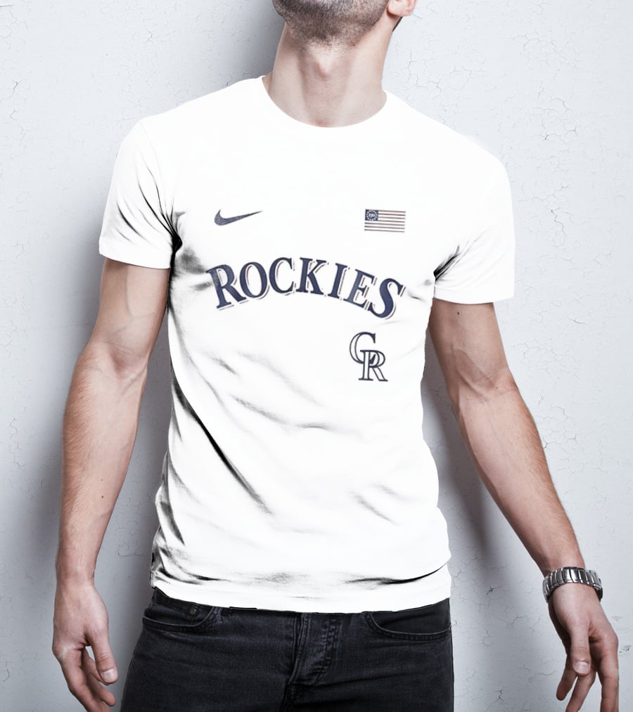 Nike Colorado Rockies 250th Anniversary USA Baseball Celebration T-Shirt