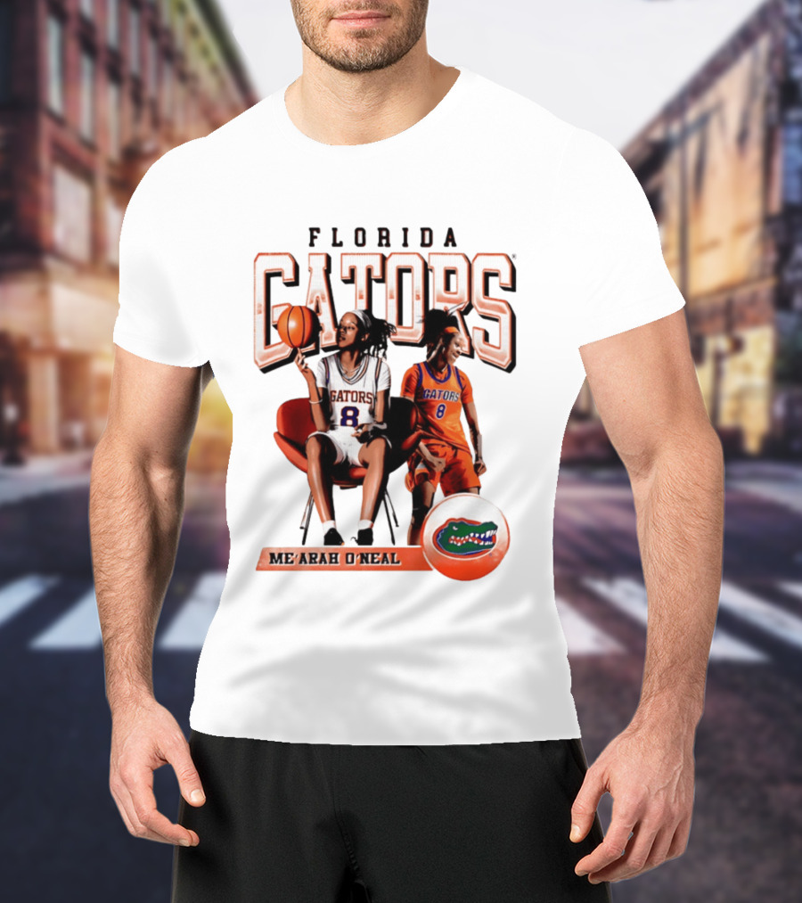 Florida Gators Me'Arah O'Neal Basketball Player 8 T-Shirt