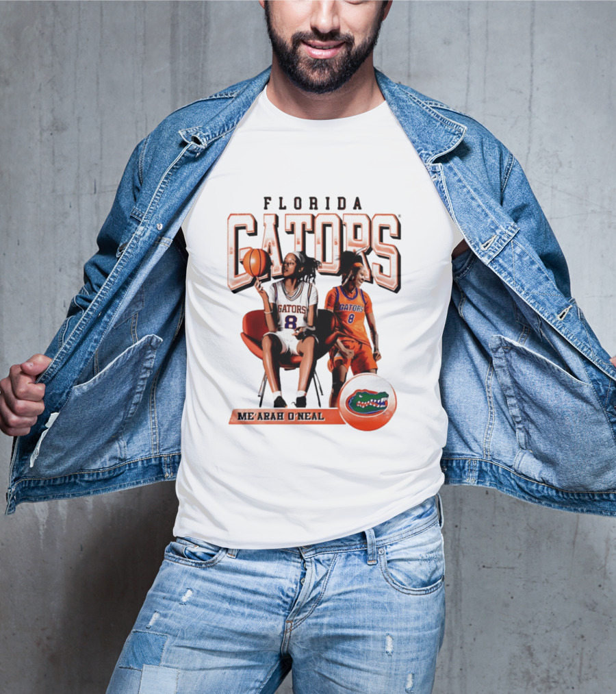 Florida Gators Me'Arah O'Neal Basketball Player 8 T-Shirt