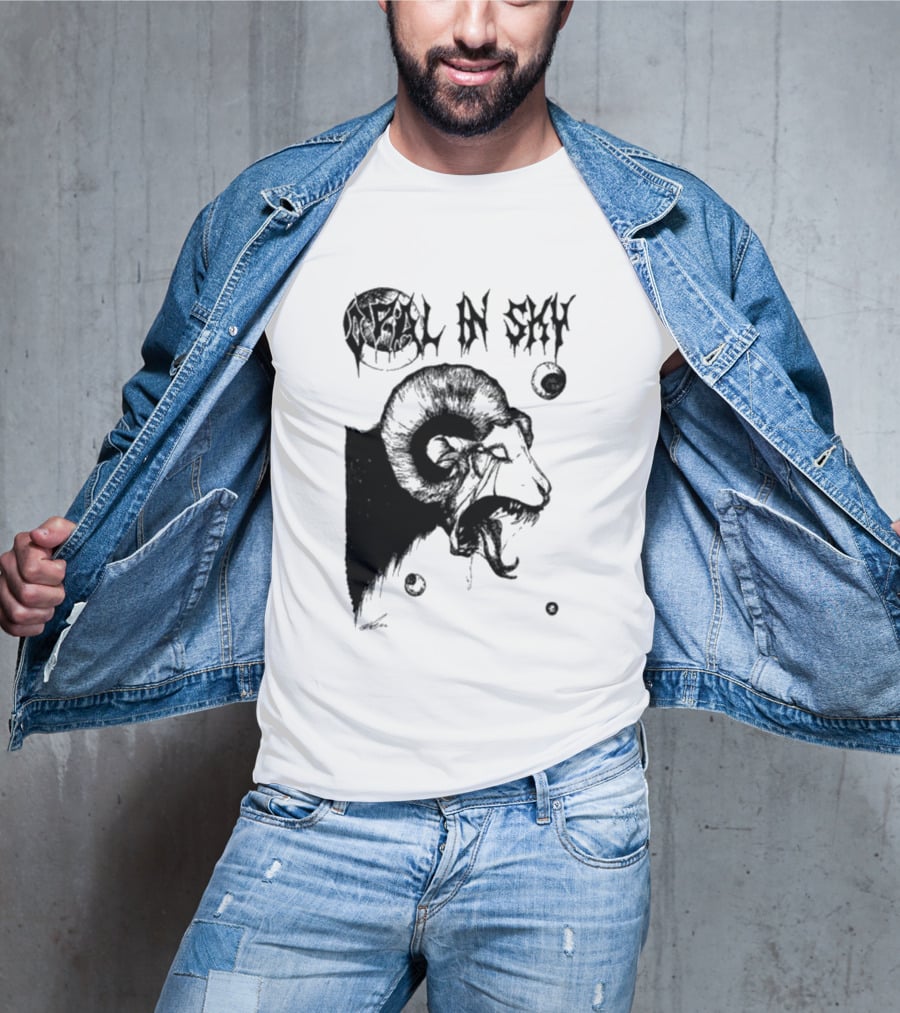 Olivia Dark Opal In Sky Satanic Ram T-Shirt