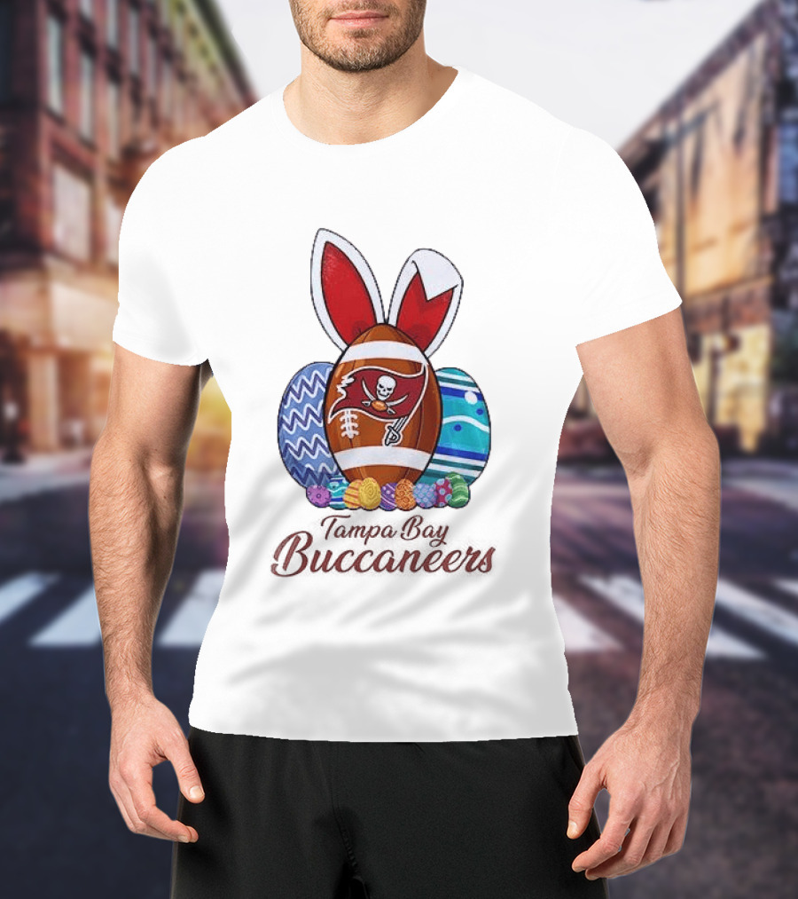 Tampa Bay Buccaneers Easter Bunny Football Eggs Buccaneers T-Shirt