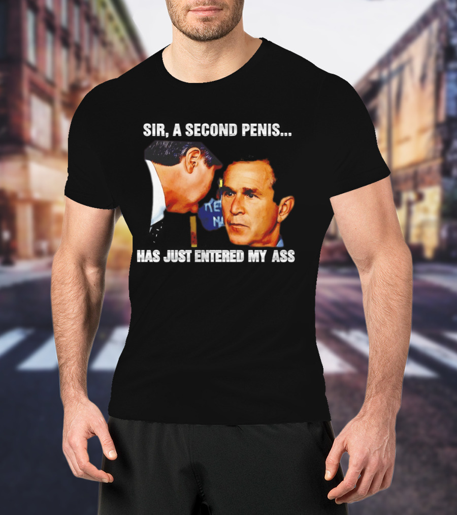 George Walker Bush Second Penis Meme Controversial Humor T-Shirt
