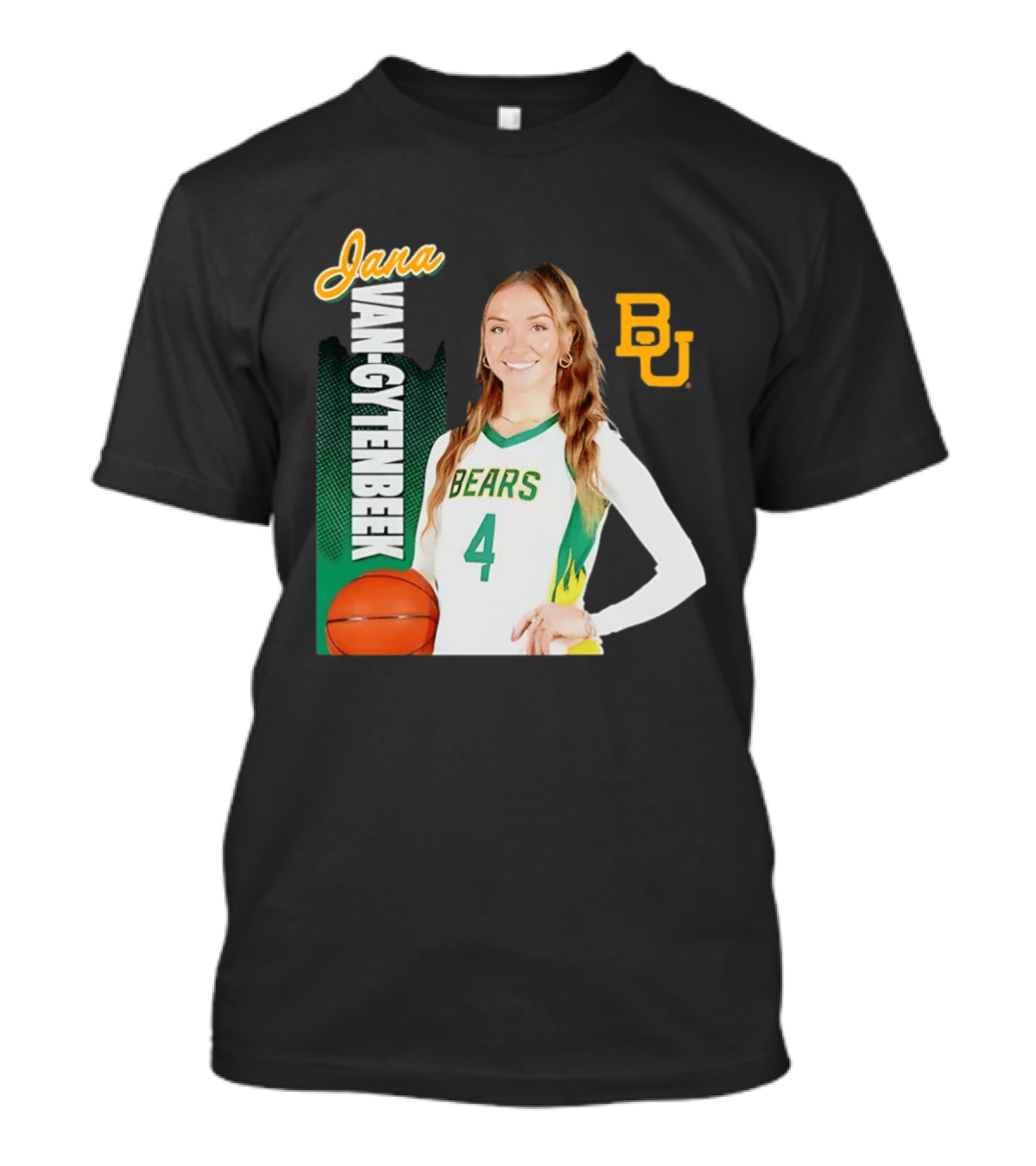 Jana Van Gytenbeek Baylor Bears NCAA Basketball BU T-Shirt