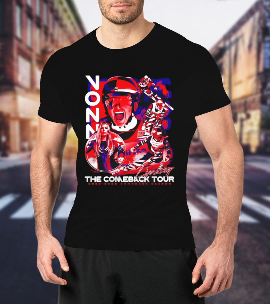 Lindsey Vonn The Comeback Tour Skiing Champion T-Shirt