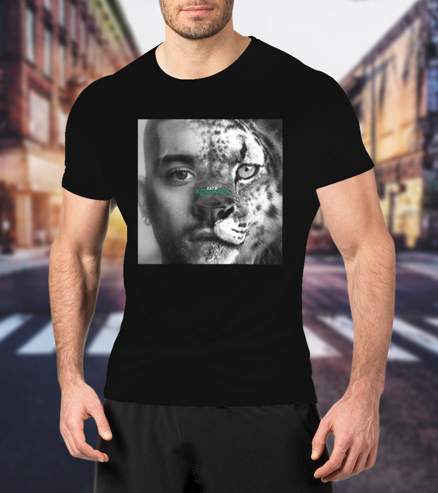 Zayn Malik Konnakol Album Cover Half Face Cheetah Release April 17 2026 T-Shirt