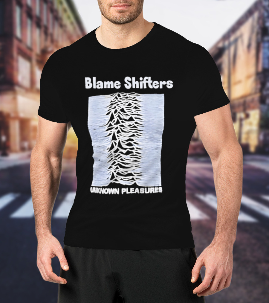 Blame Shifters Unknown Pleasures Waveform T-Shirt