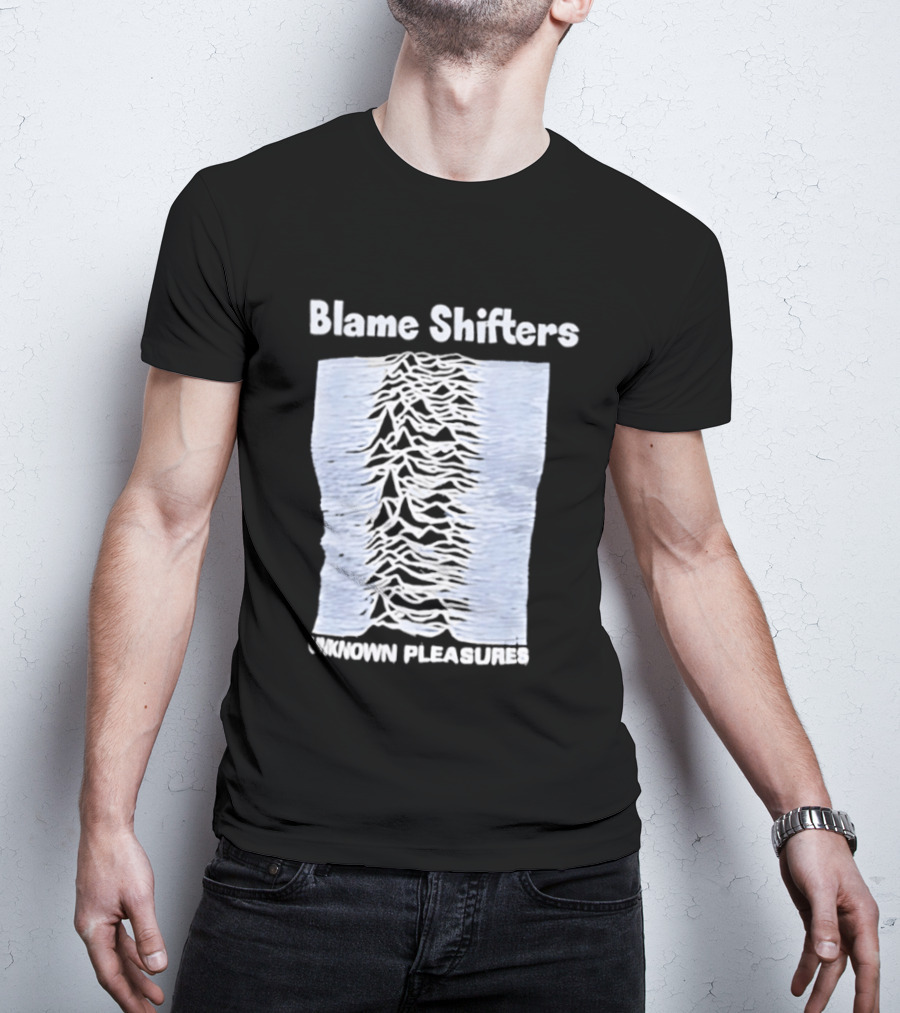 Blame Shifters Unknown Pleasures Waveform T-Shirt