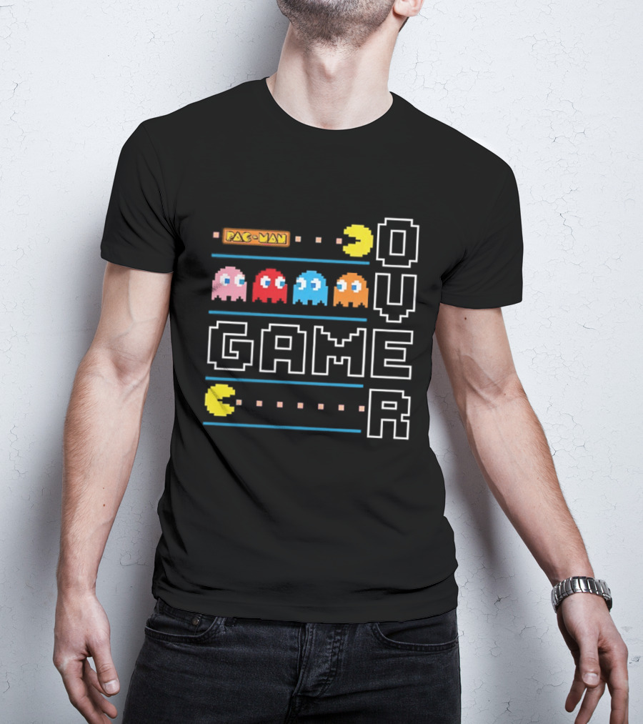 Pac Man Game Over With Ghosts Retro Arcade T-Shirt