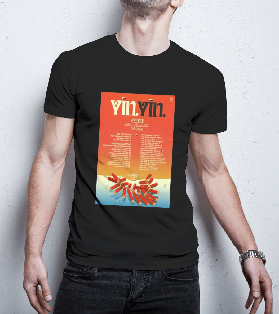 YĪN YĪN Yatta Album Release Tour 2025 2026 Europe And UK Dates T-Shirt