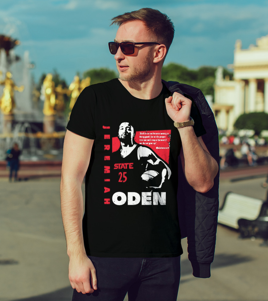 Jeremiah Oden San Diego State 25 Galatians 6:9 T-Shirt
