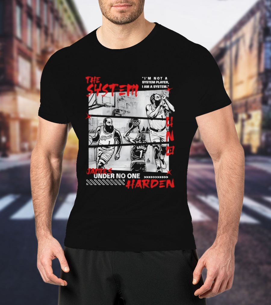 Los Angeles Clippers The System James Harden Under No One UNO T-Shirt