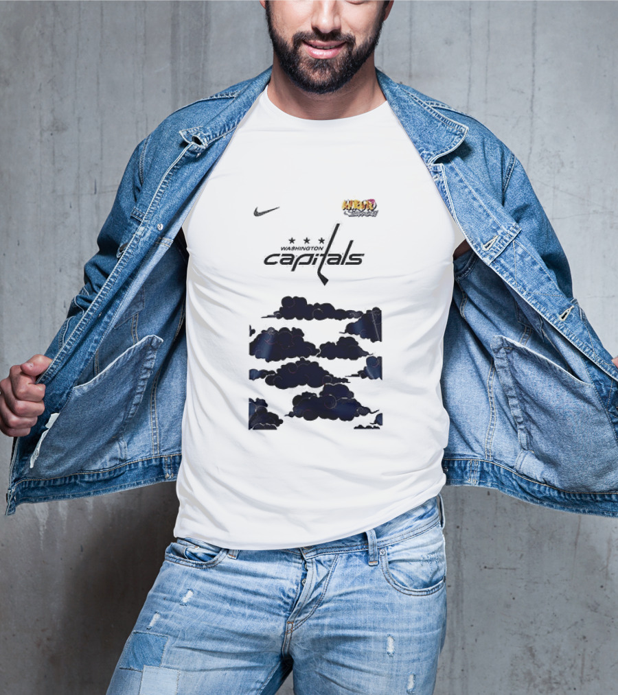 Nike Washington Capitals X Naruto Shippuden Collaboration T-Shirt