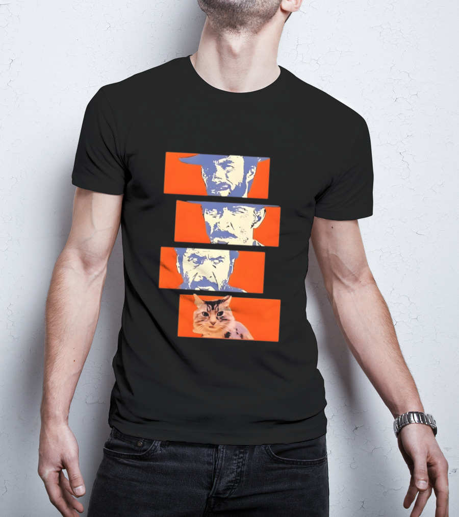Buono Brutto Cattivo And Cat Pop T-Shirt