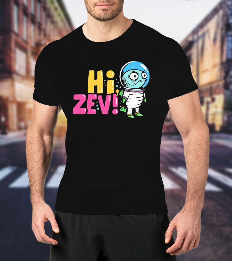Hi ZEV Astronaut Fish In Spacesuit With Bubble Helmet T-Shirt