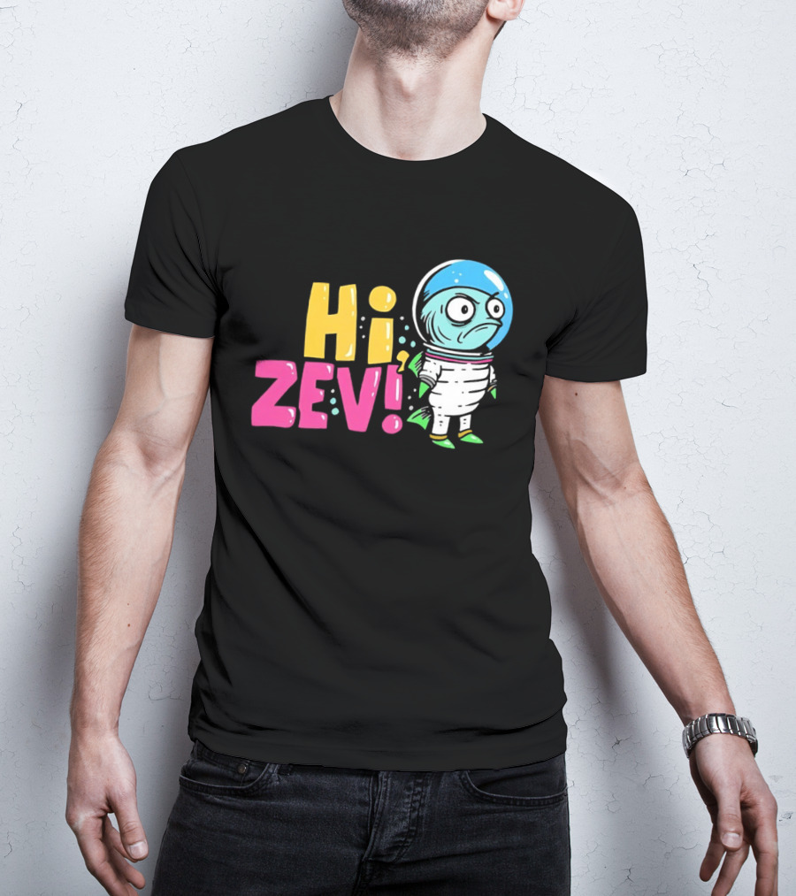 Hi ZEV Astronaut Fish In Spacesuit With Bubble Helmet T-Shirt