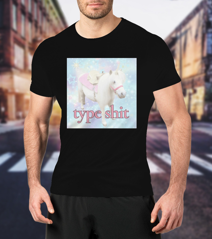 Unicorn Type Shit Pastel Starry Sky T-Shirt