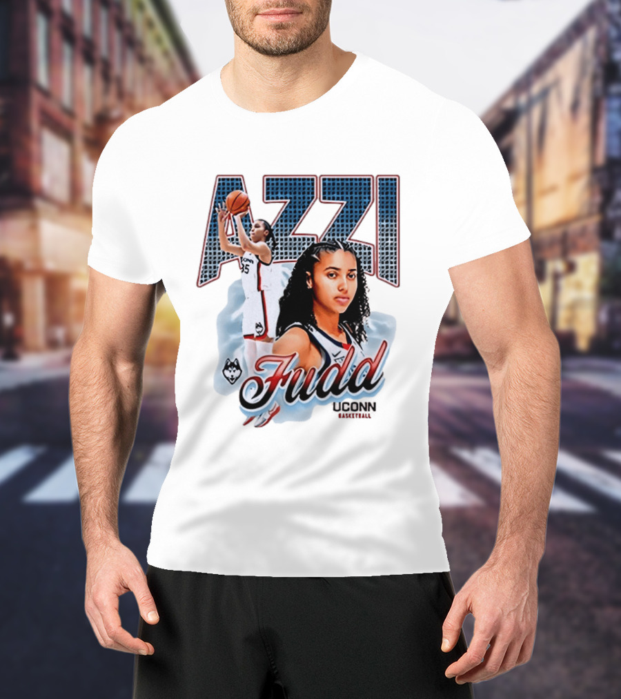 Azzi Fudd UConn Huskies Basketball Player T-Shirt