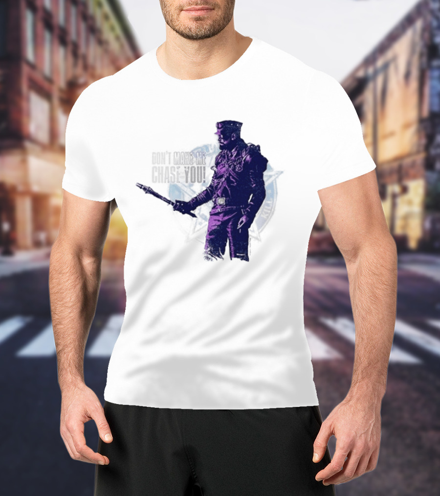 Coyle Don't Make Me Chase You Purple Costume Valentine's Day T-Shirt