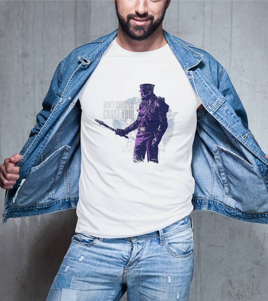 Coyle Don't Make Me Chase You Purple Costume Valentine's Day T-Shirt