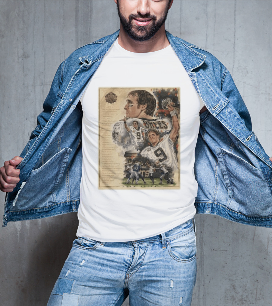 Drew Brees New Orleans Saints 2026 Pro Football Hall Of Fame Inductee First Ballot Hall Of Famer Quarterback Number 9 Legacy T-Shirt