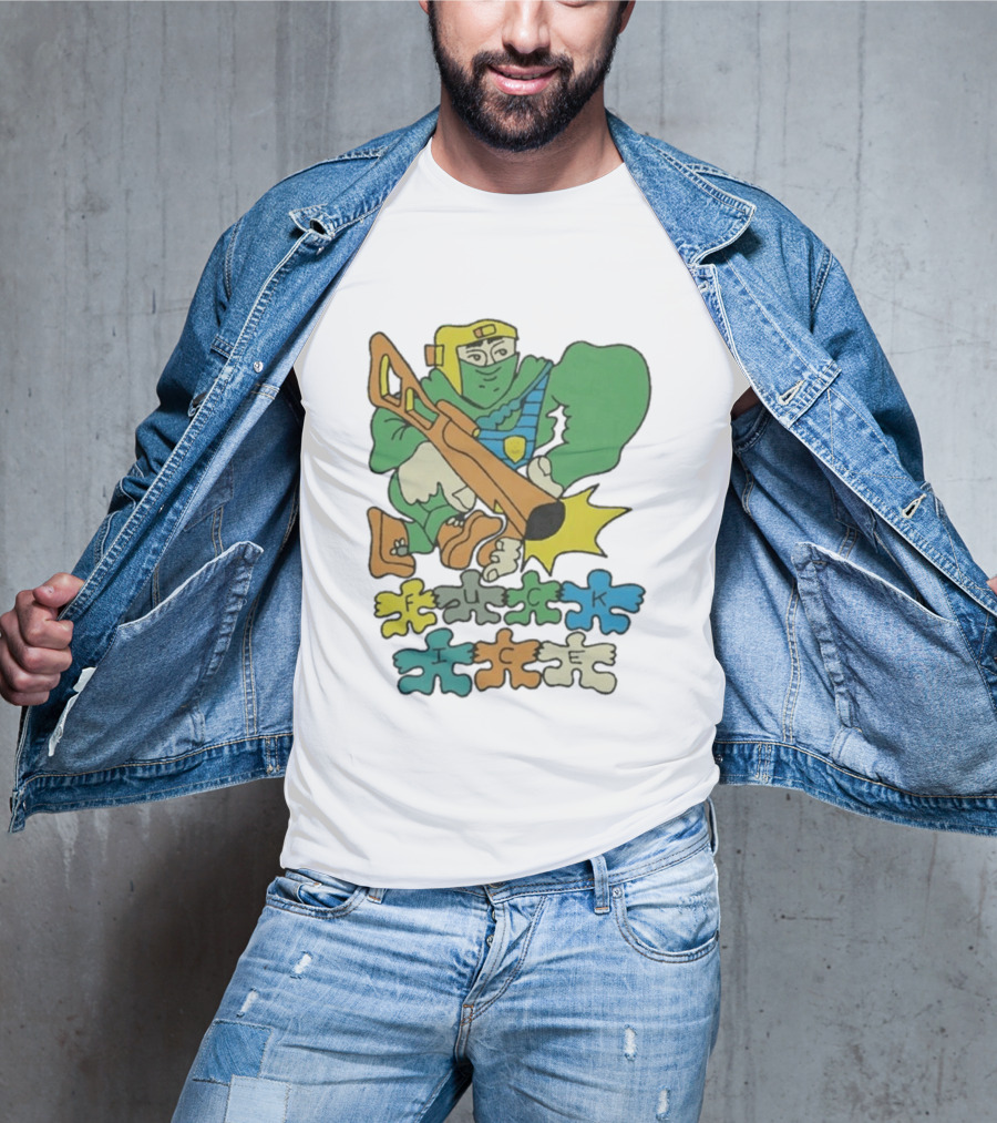 Honeytv Fuck Ice Retro Soldier Puzzle T-Shirt