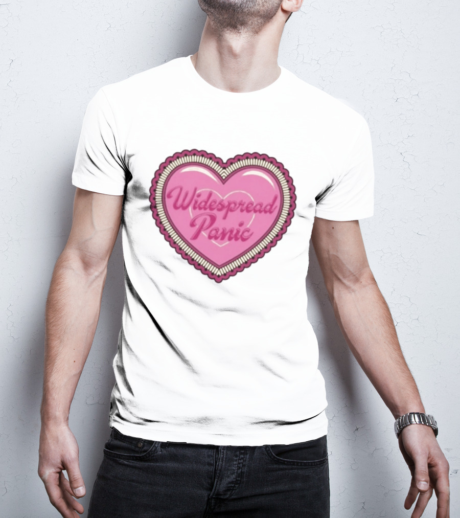 Widespread Panic Heart Pink Love T-Shirt