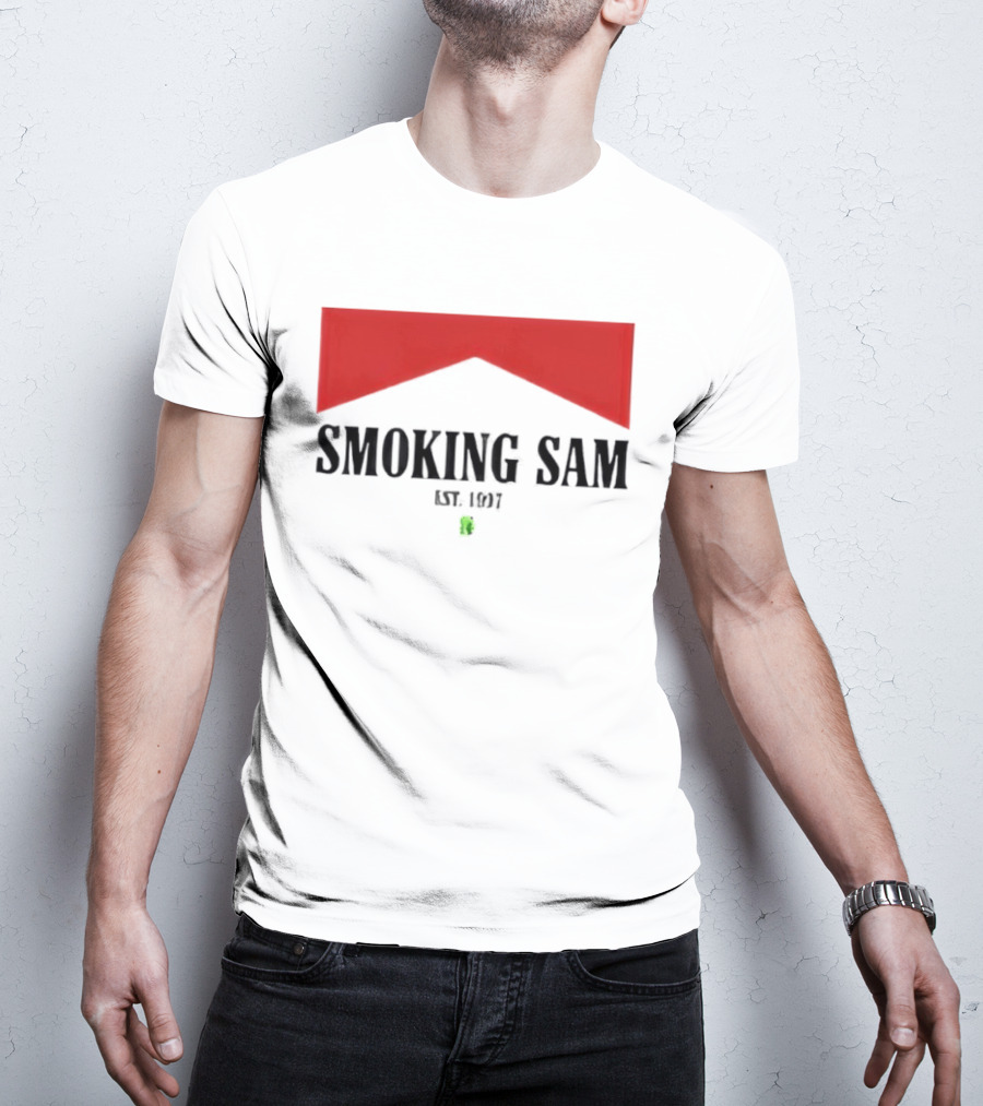 Smoking Sam Est 1997 Marlboro Man Seattle Football T-Shirt